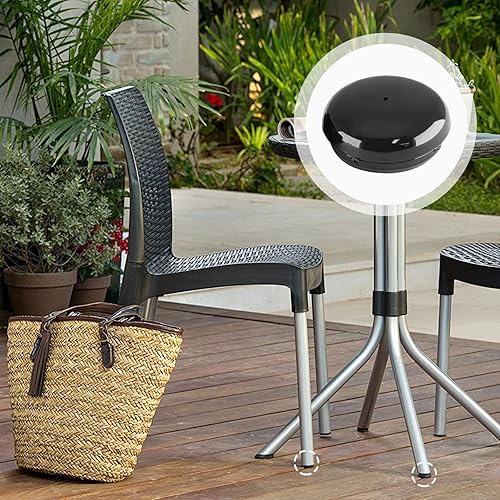 Miniatura 7 de Luomorgo Paquete de 32 tapas de hierro forjado de 1-12 pulgadas para muebles de patio, insertos de tapas de metal para sillas deslizantes,