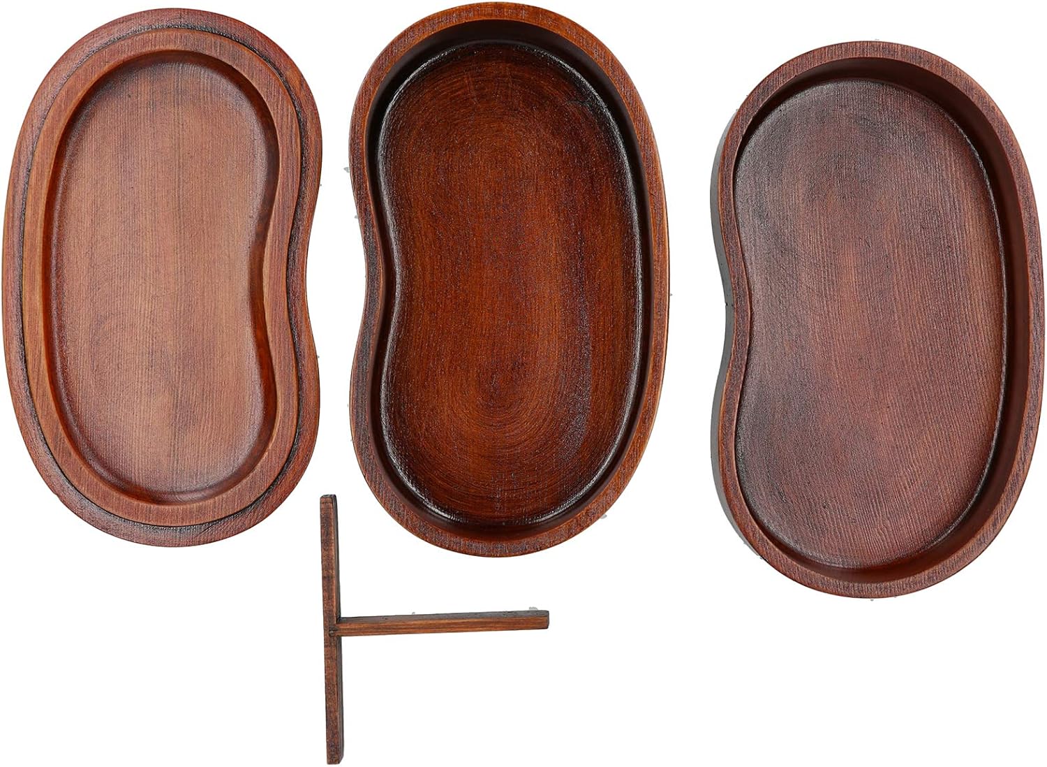 Lunch Box, Double Layer Elegant Japanese Box Wooden Sushi Box Waist Shape For Office Workers