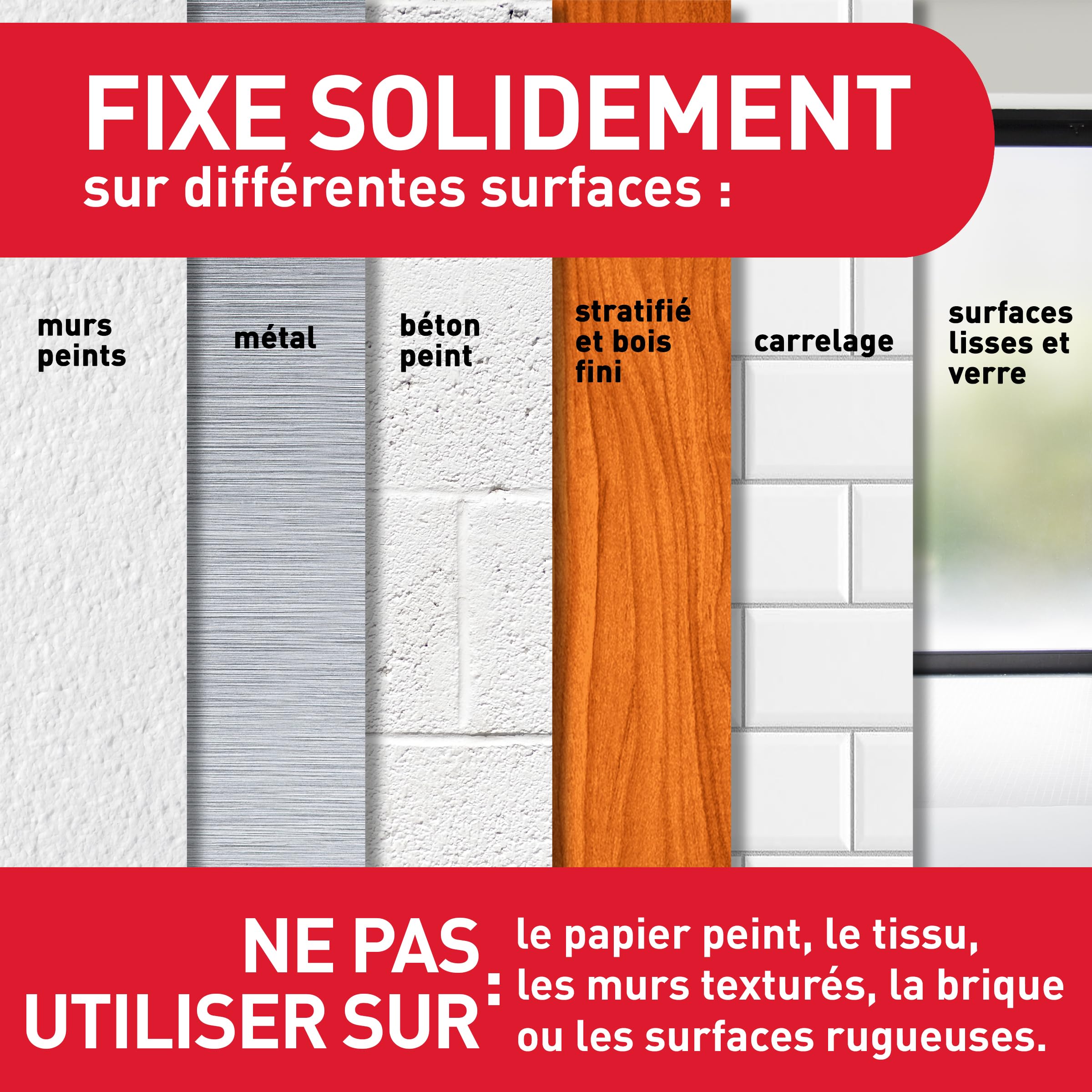 Command Languettes Accroches Tableaux Très Grandes 10 Paires Blanc 9 kg Sans Outils Fixation sans Dommages