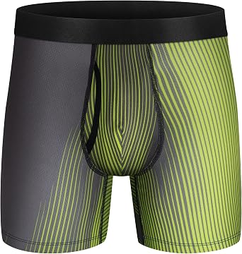 Men Boxer Briefs Mesh Knit Fast Dry Performance Sport Underwear No Ride-up Athletic Boxer Brief for Men