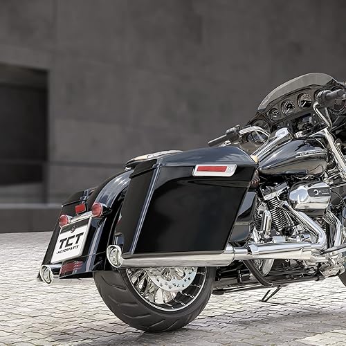 Miniatura 9 de TCT-MOTORPARTS - Alforjas con tapa rejillada para parlante de 6 x 9 pulgadas para motocicletas, 5 pulgadas más extensas