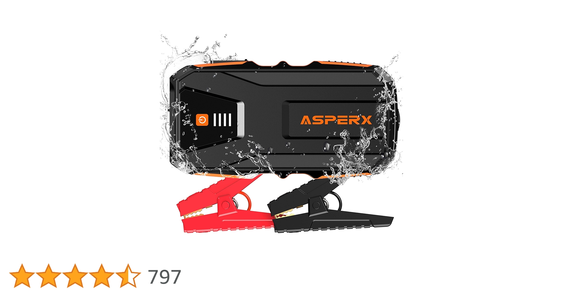 ASPERX Jump Starter Power Pack(Up To 10L Gas/8L Diesel), 3000A Car Bat