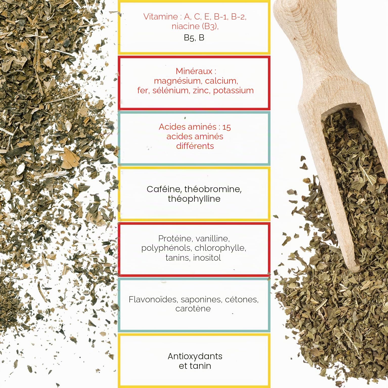 Amanda Yerba Maté Traditionnal 6 kg (6x1 kg) |Yerba Maté Argentine | Boisson revigorante et énergisante