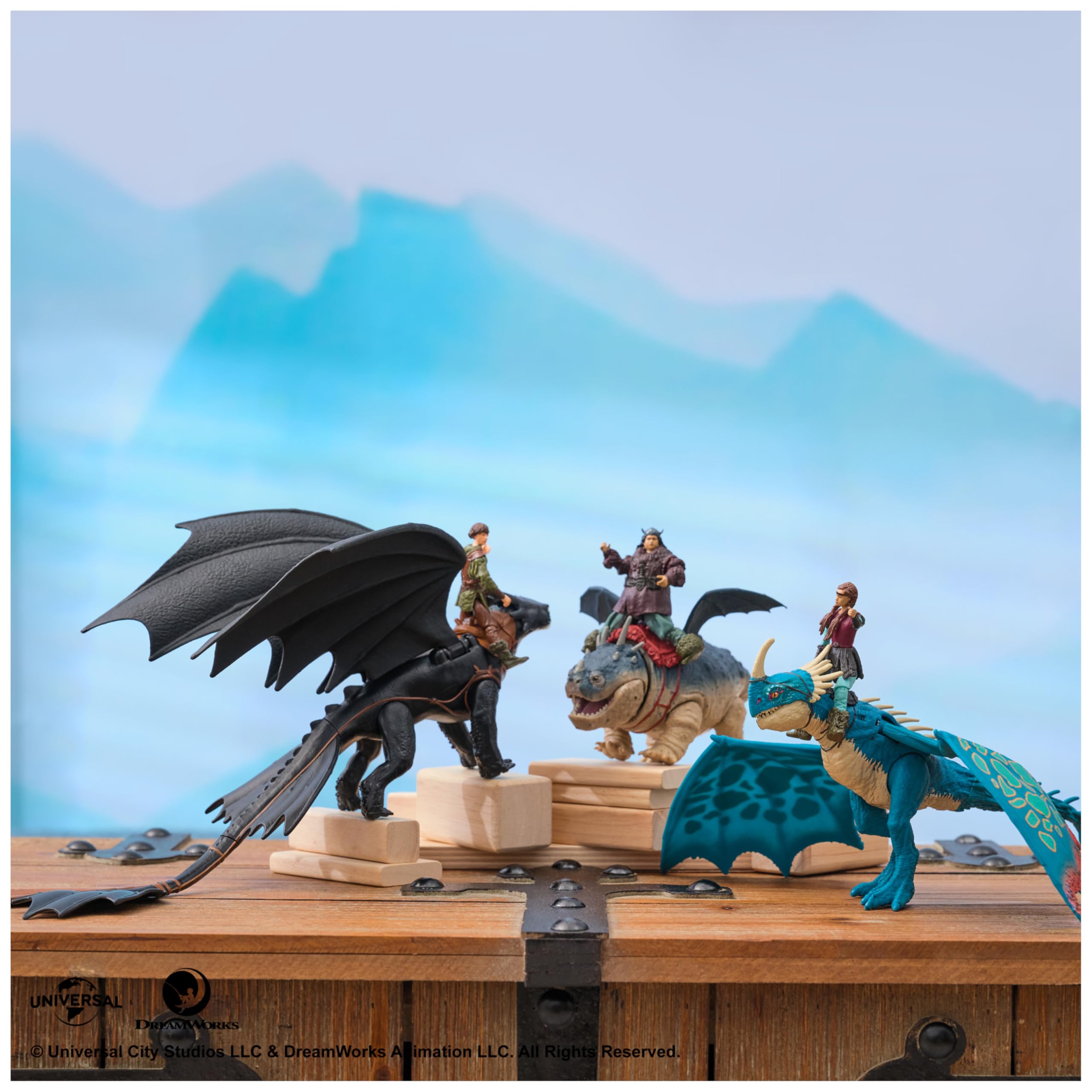 Dreamworks Dragons - Figurine Dragon Krokmou + Viking Harold - Figurine Articulée Krokmou 25 Cm Et Son Dresseur 10 Cm - Cadeau Enfant - Jouet Enfant 4 Ans Et + Inspiré Du Film How To Train Your Dragon