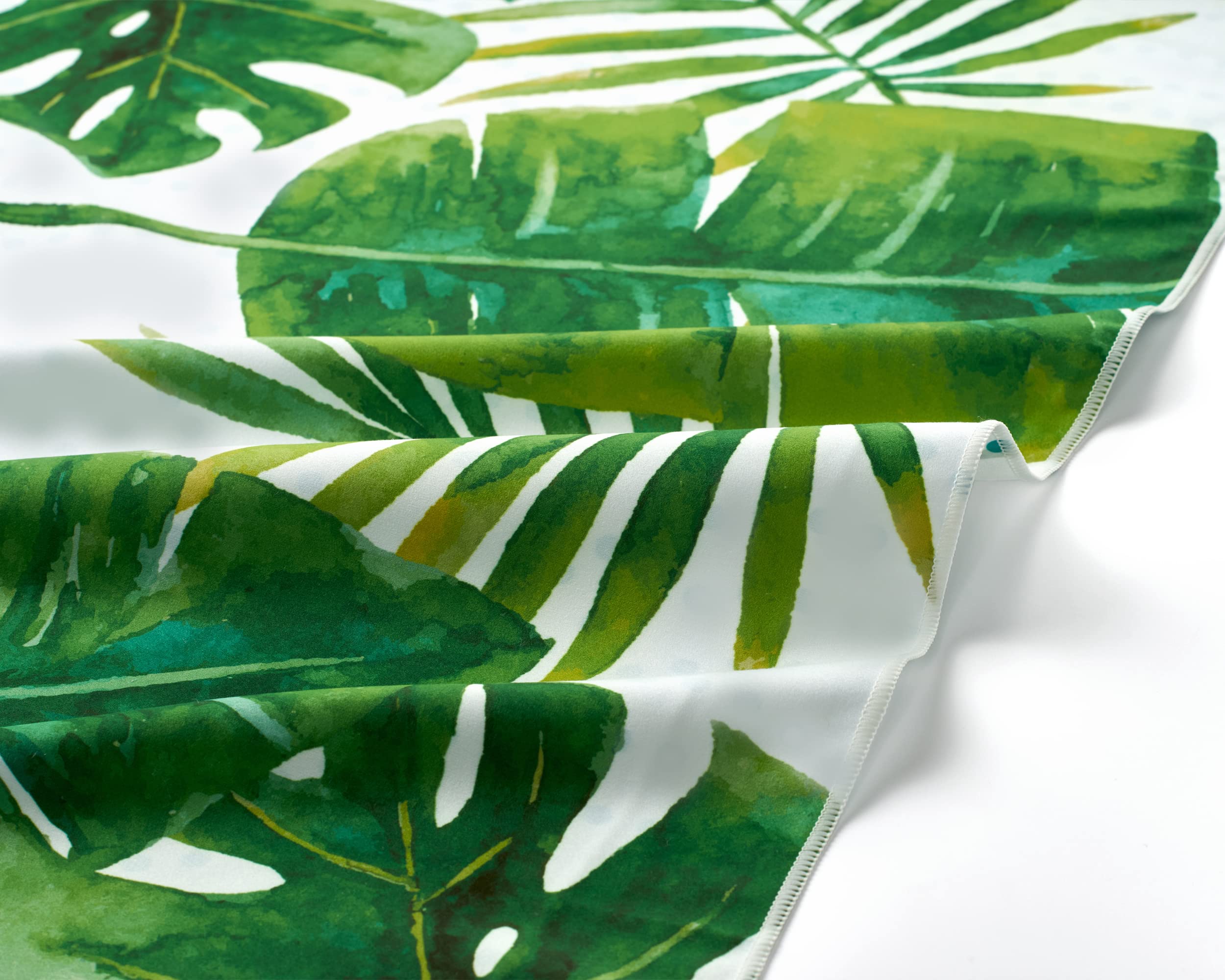 Fit-Flip Telo Mare microfibra – leggero, fine e ad asciugatura rapida - Asciugamano Microfibra Grande Telo Mare XXL - 100% riciclato - Tropic Leaves 200x90cm