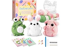 HapKid Pig Crochet Kit: Learn to Crochet with a Cute Friend
