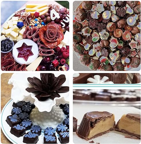 Miniatura 6 de Moldes de silicona, 2 paquetes de trufas para bombas de chocolate caliente, caramelos, gelatina, gomitas, elegante