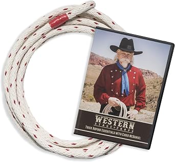 How to Trick Rope Kit | Cowboy and Cowgirl Rope | Beginner or Advanced Lariat Looper Rope for Kids and Adults, 13 FootCotton Trick Rope + Instructional DVD