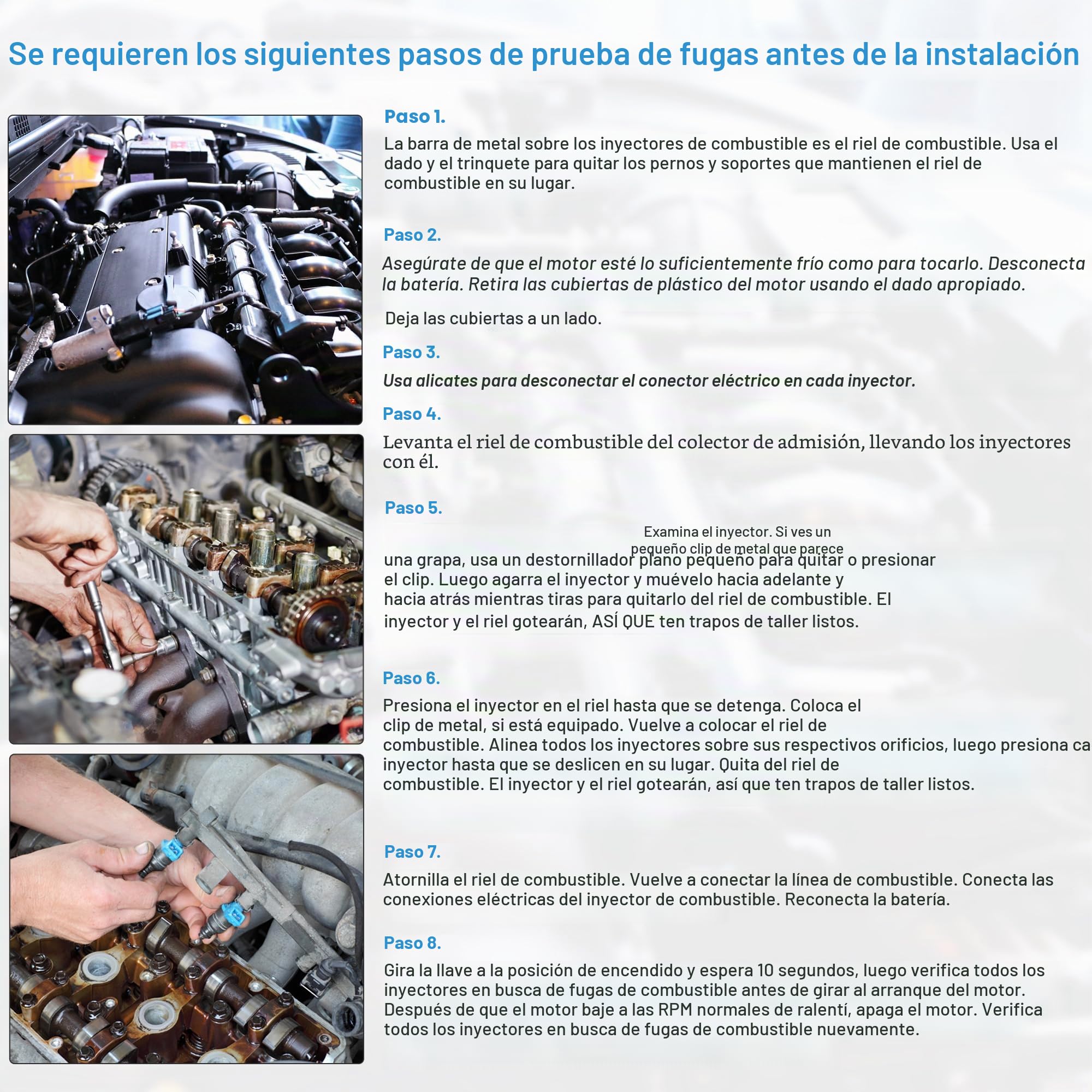 A ABSOPRO 4Uds Inyector De Combustible Para Peugeot 206 2.0L 03-07 | 4 Orificios, Oe 0280156139, Tamaño 75X32X20Mm, Para Citroen C4 2.0L 2004-2010, Para Peugeot 307 2.0L 2003-2009