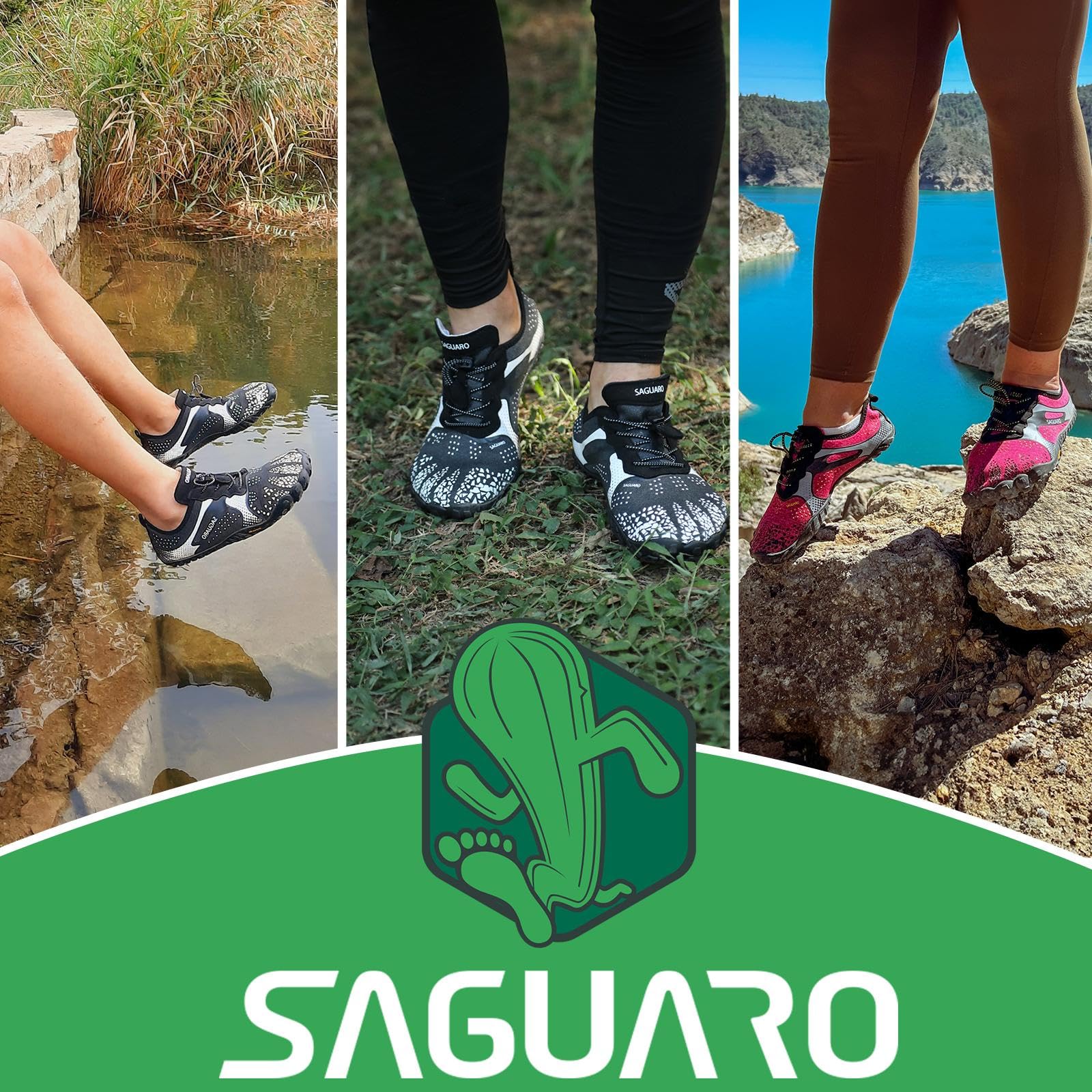 SAGUARO Scarpe Minimaliste Comode Morbide Scarpe Barefoot Leggere e Antiscivolo,Unisex-Adulto