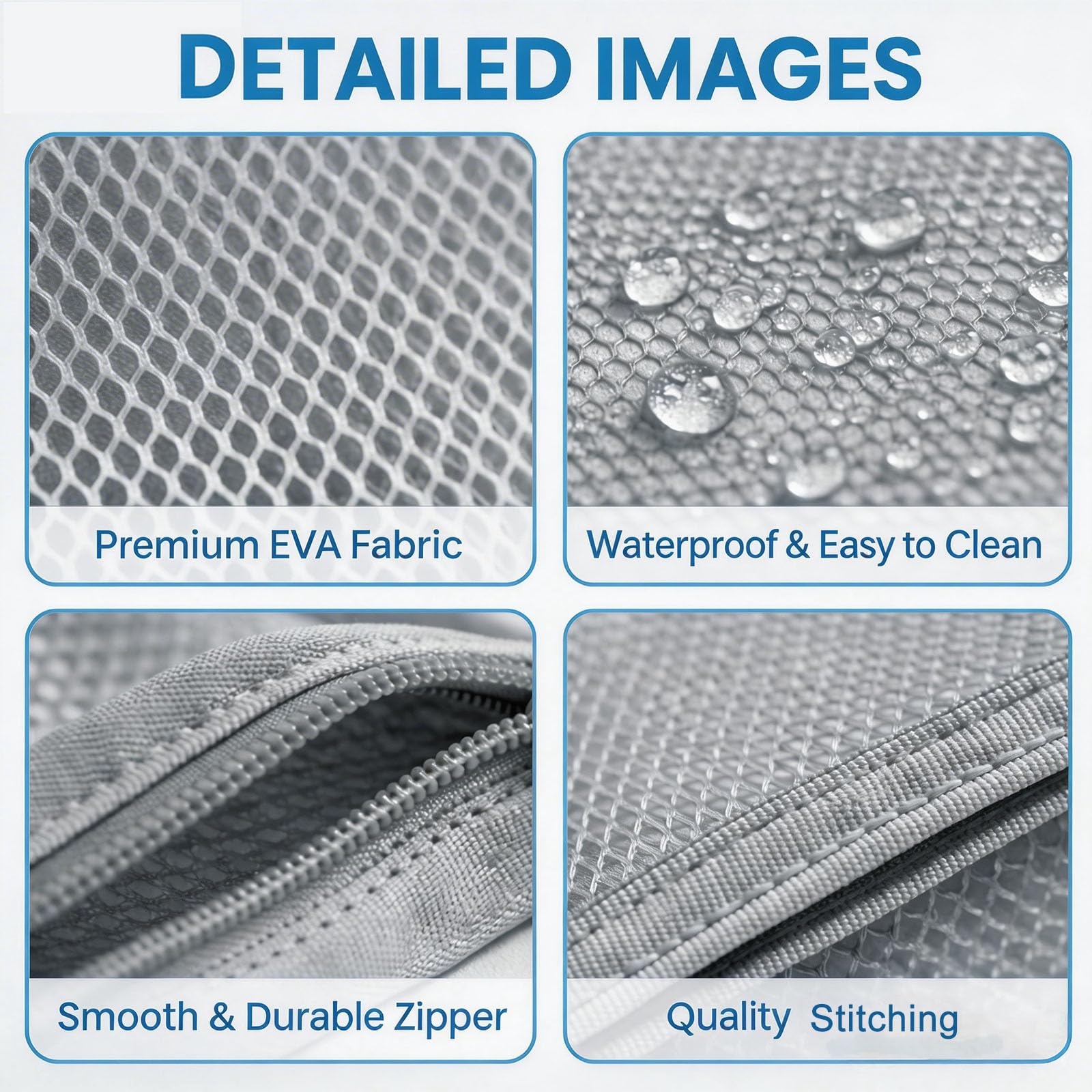 Portable Freestanding Waterproof EVA Toiletry Bag