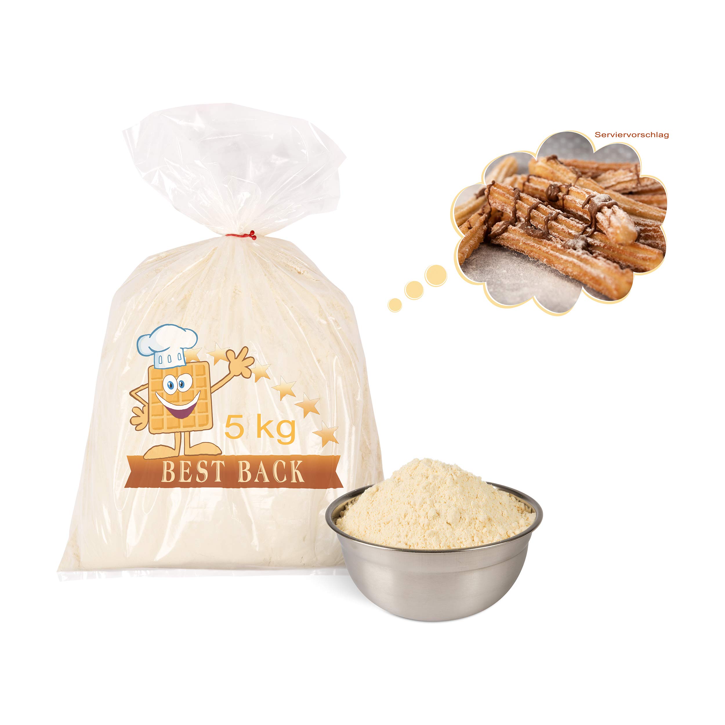 BEST BACK Churros Backmischung 5 kg Großpackung
