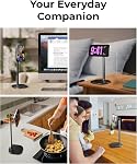 Cooper MagStand, ajustable iPhone Pour le bureau & Support de téléphone magnétique Tall pour bureau compatible avec MagSafe, Trépied magnétique de support pour iPhone 17 Pro Max 16-12 Plus (Noir)