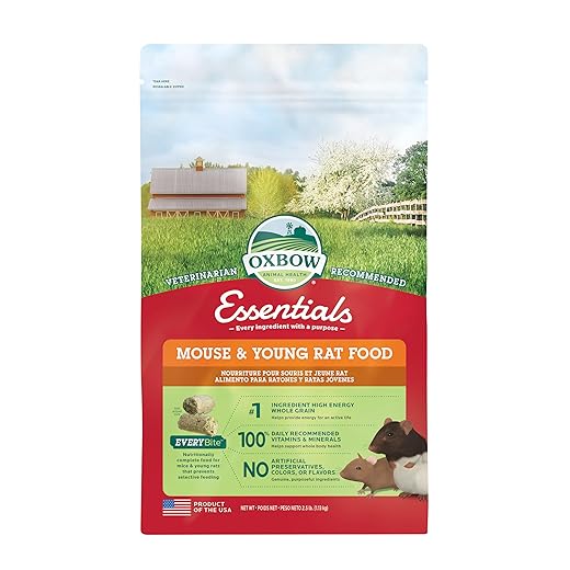 Oxbow Essentials Mouse Food/Young Rat Food - 2.5 lb.