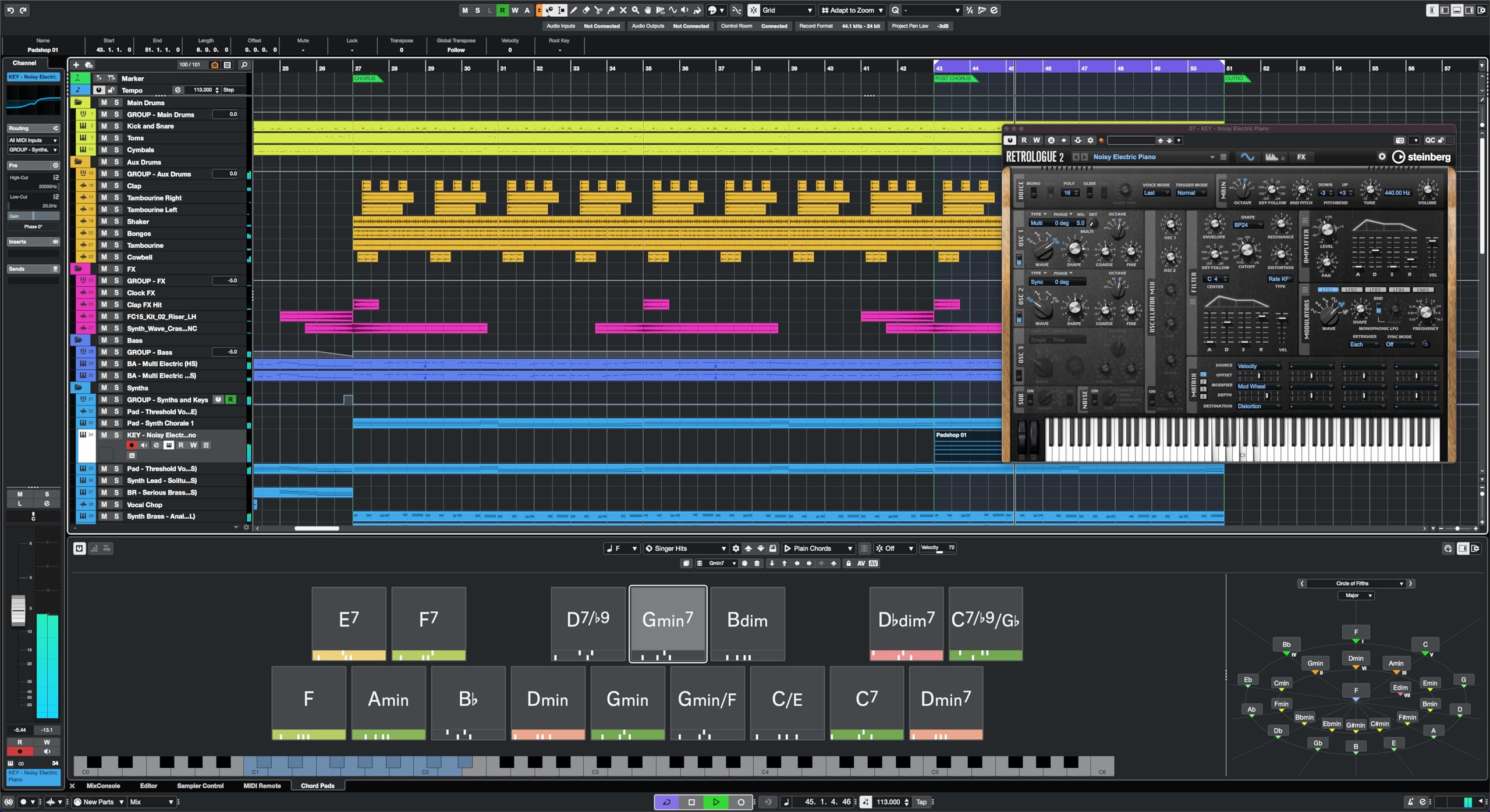 Steinberg Cubase Pro 13 Secuenciador MIDI de audio, software de grabación para aplicaciones de estudio o grabación doméstica (flujo de trabajo y rendimiento optimizados)