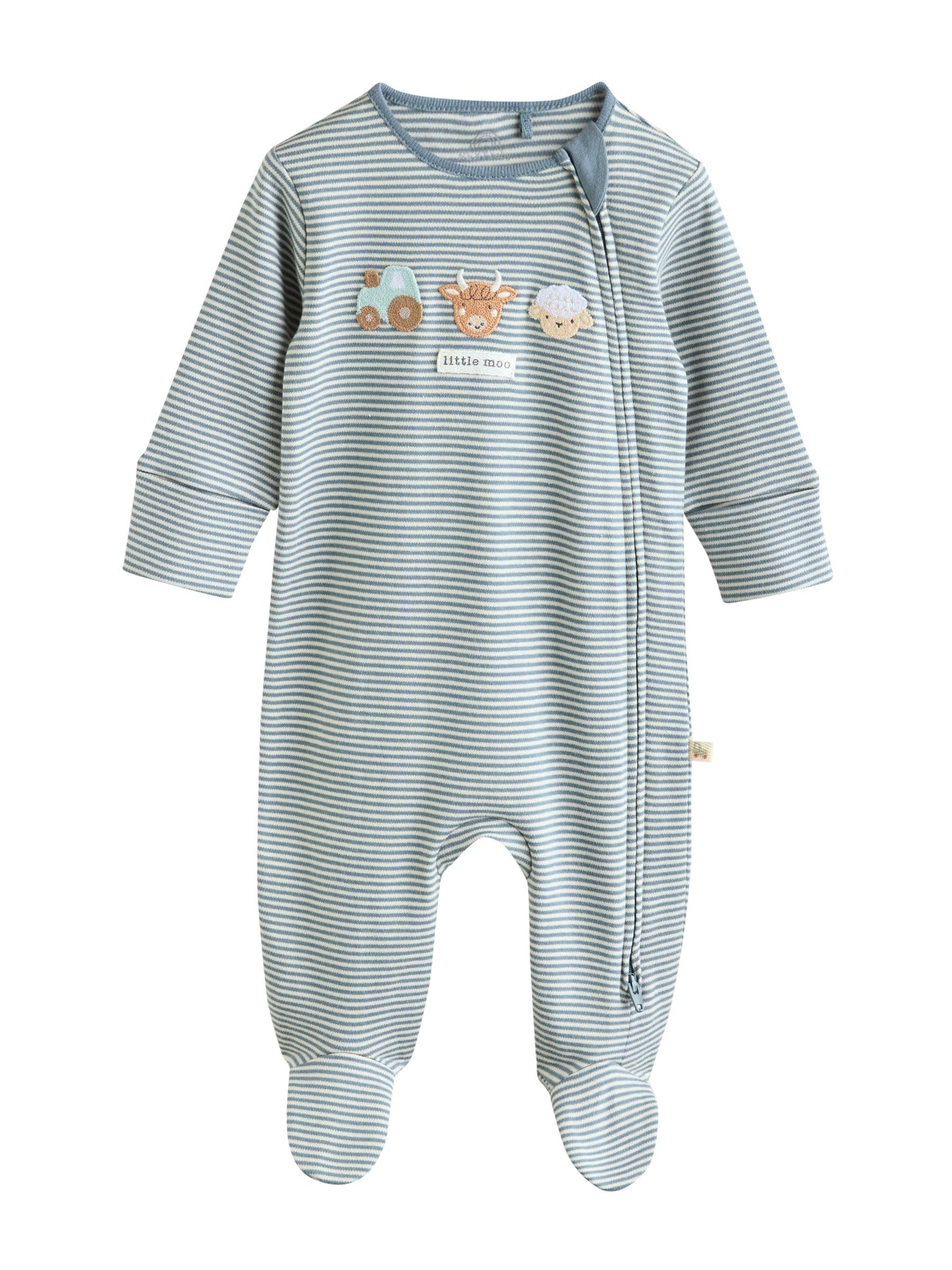 NEXT Bébé garçon Grenouillère Vache bébé, Lot de 4