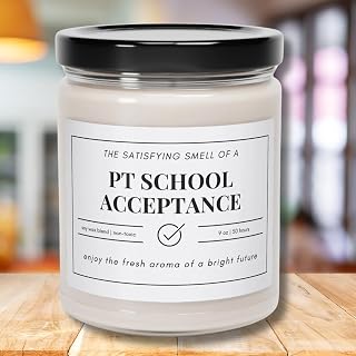 Physical Therapy School Acceptance Candle Candle for PT Student Future Physical Therapist Candles College Acceptance PT School Future DPT, 9oz Candle