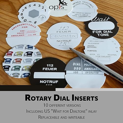 Miniatura 9 de El cable original de los años 60 de Opis, Alemania Teléfono de los años 60 a 1970Teléfono giratorioTeléfono retroTeléfono de la vieja