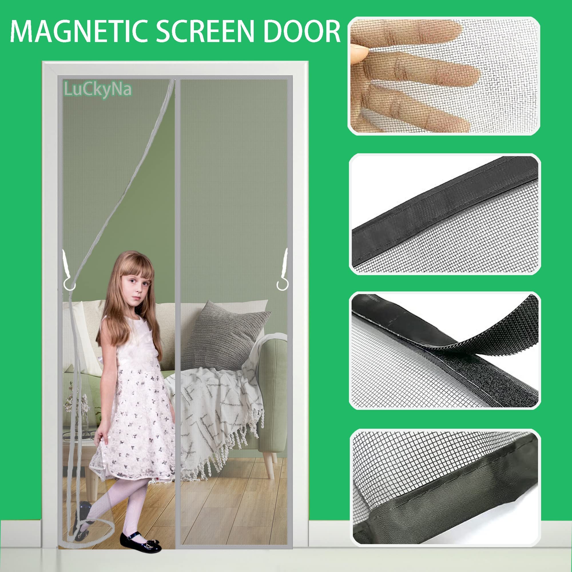 Moustiquaire Porte Fenetre Magnétique 215 X 275 Cm Sans