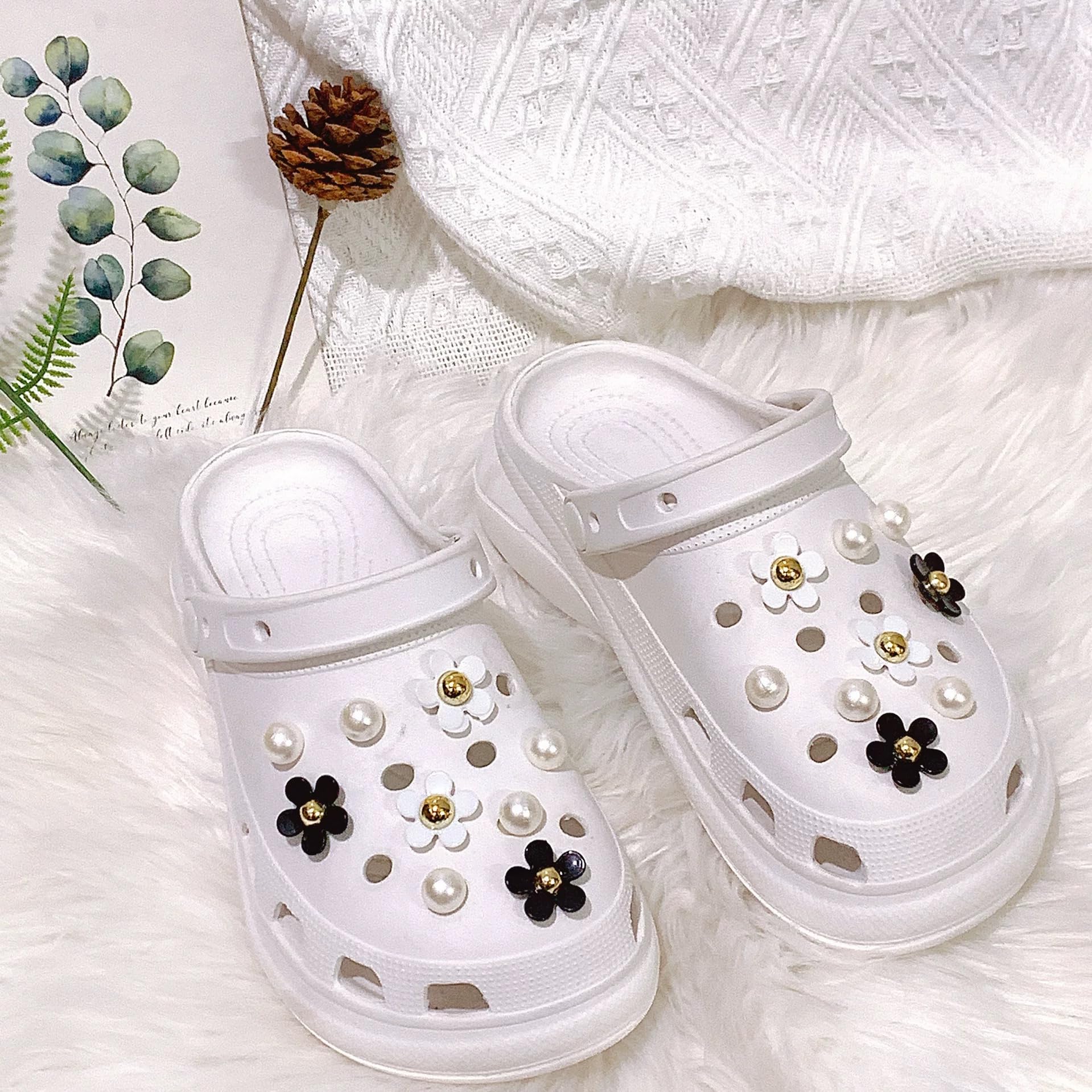 Charms do butów, 18 sztuk, zawieszki z motywem krokodyla dla dzieci, zawieszki w kształcie kwiatu, zawieszki do butów Crocs, zawieszki do butów, zawieszki do butów, z guzikami, do bransoletek Crocs,