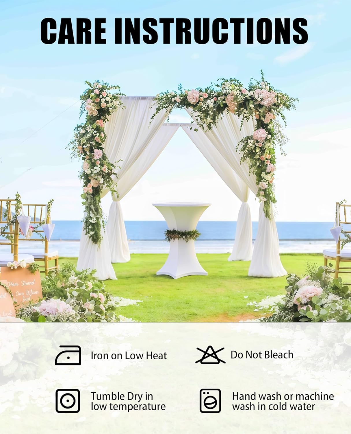 Cocktail Table Covers - 12 Pack 32x43 Inch Table Cloth - Black Fitted Stretch Spandex Round High Top Tablecloth for Party, Bar, Birthday, Pub, Banquet