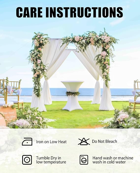 Cocktail Table Covers - 2 Pack 32x43 Inch Table Cloth - Black