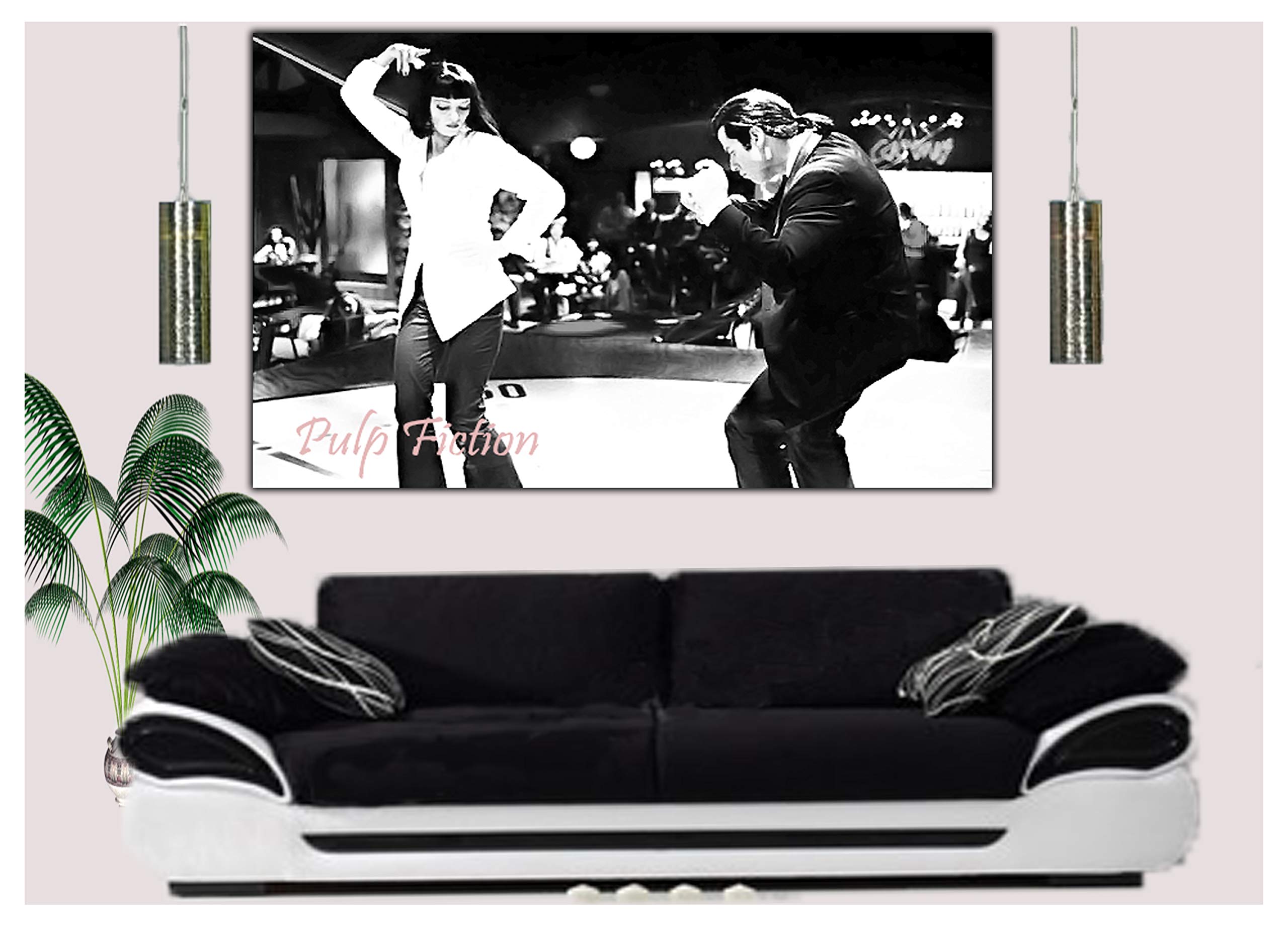 ARTSPRINTS Pulp Fiction Wedding Dance Photo/Picture Print su tela incorniciata Wall Art Home Decorantion 40 '' x 70 '' pollici -38 mm profondità