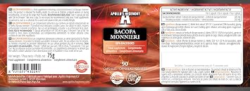 Bacopa Monnieri Extract 500mg, High Potency Brahmi Extract (50% Bacosides), 90 Vegan Capsules, 3 Month Supply, Herbal Supplements by Apollo's Hegemony