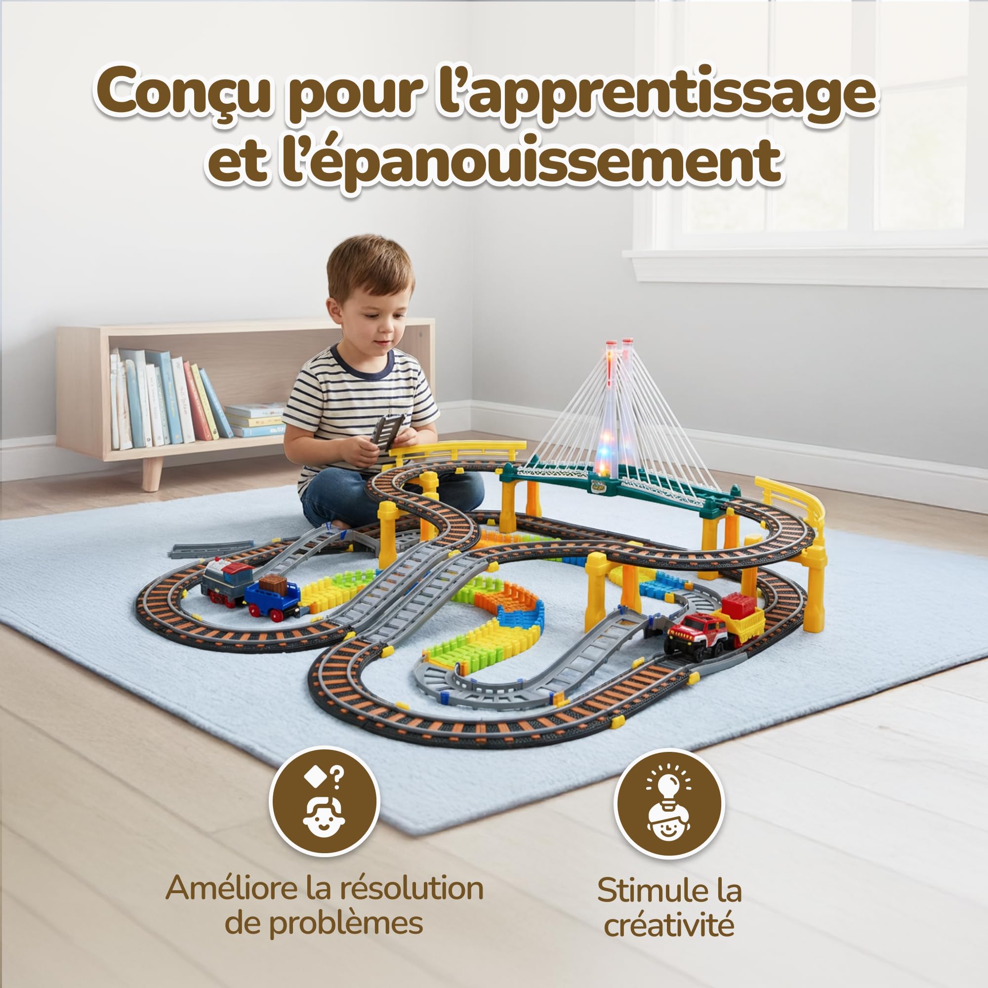 Circuit Électrique 2en1 pour Enfants