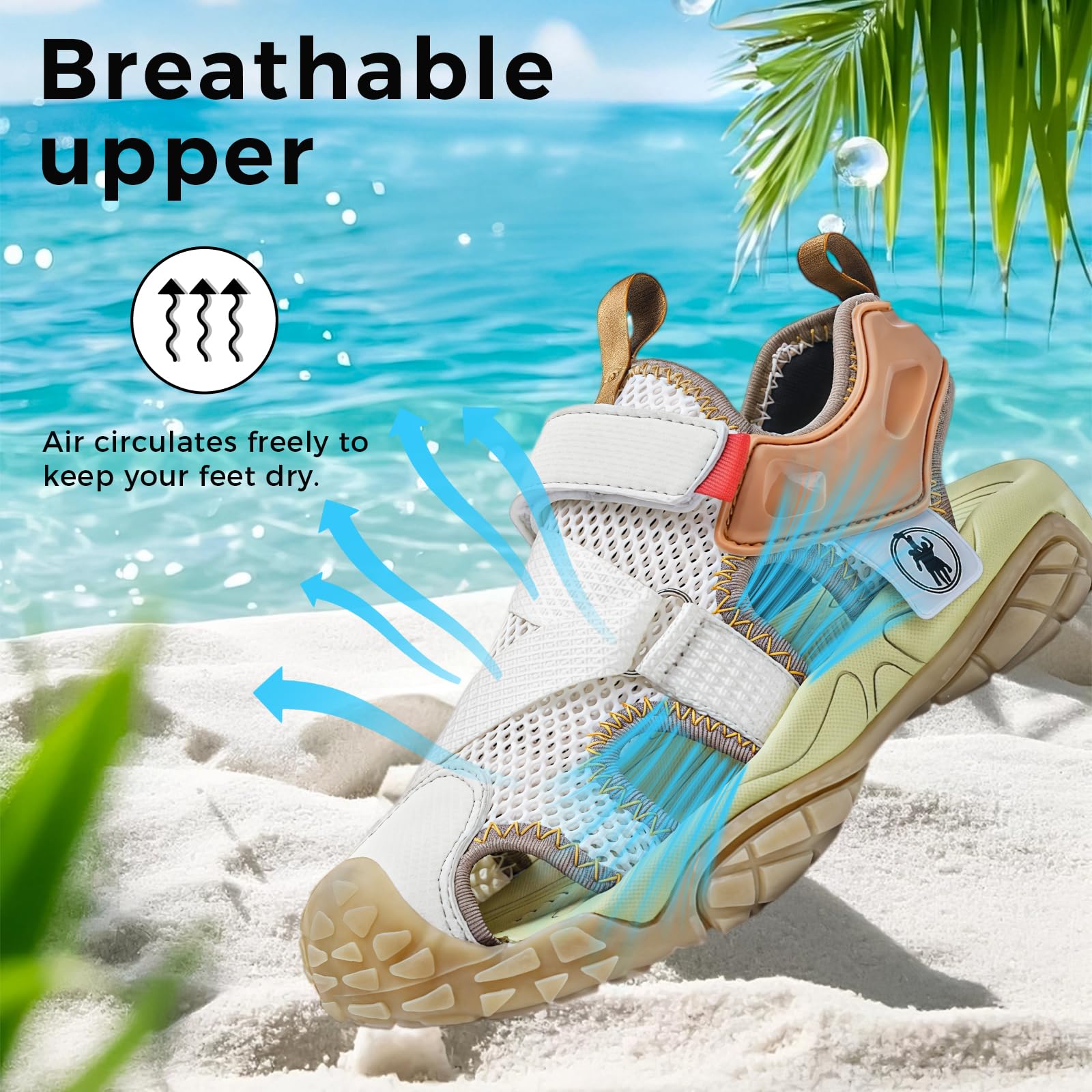 Sandalias Infantiles Unisex Cerradas, Transpirables y Duraderas, Zapatos para Senderismo, Playa y Actividades al Aire Libre 26‑38 UE