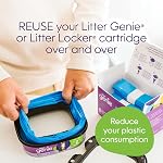 Litter Genie Sacs de Rechange | Film Authentique Autonome 9 pk | Compatible avec Litter Genie Recharges Standard et Jumbo | Sacs de Litière pour Chats avec Contrôle Ultime des Odeurs | Jusqu'à 18 mois de fournitures pour un chat