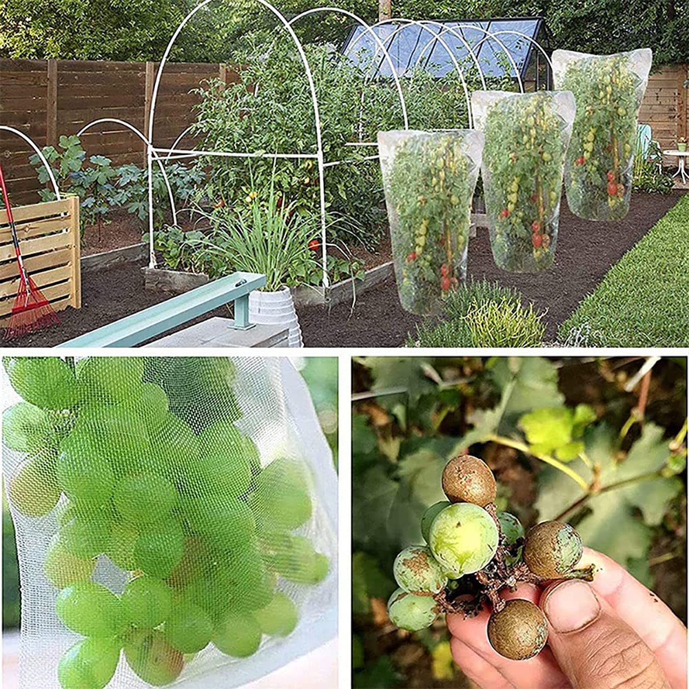Rete Anti Uccelli Giardino - Maglia 1.5cm Protezione Piante Difesa Uccelli previene efficacemente i disturbi aviari ideale per giardinieri hobbisti coltivatori e balconisti (6 * 12M-15MM