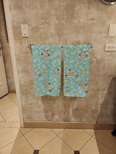 Miniatura 3 de Caroline's Treasures Red Bull Terrier - Toalla de baño para bañera, toalla corporal de felpa de gran tamaño, ultra suave, absorbente, de secado