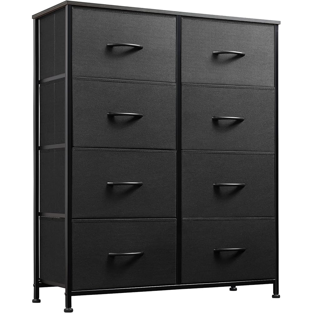 17/mo Finance WLIVE Fabric Dresser for Bedroom, Tall Dresser with 8
