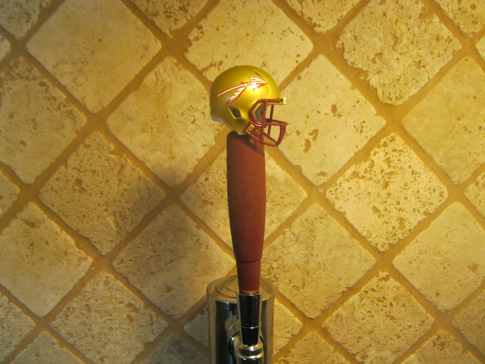 Florida State Seminoles Kegerator Beer Tap Handle Football Helmet Team Bar NCAA Kitchen & Dining
