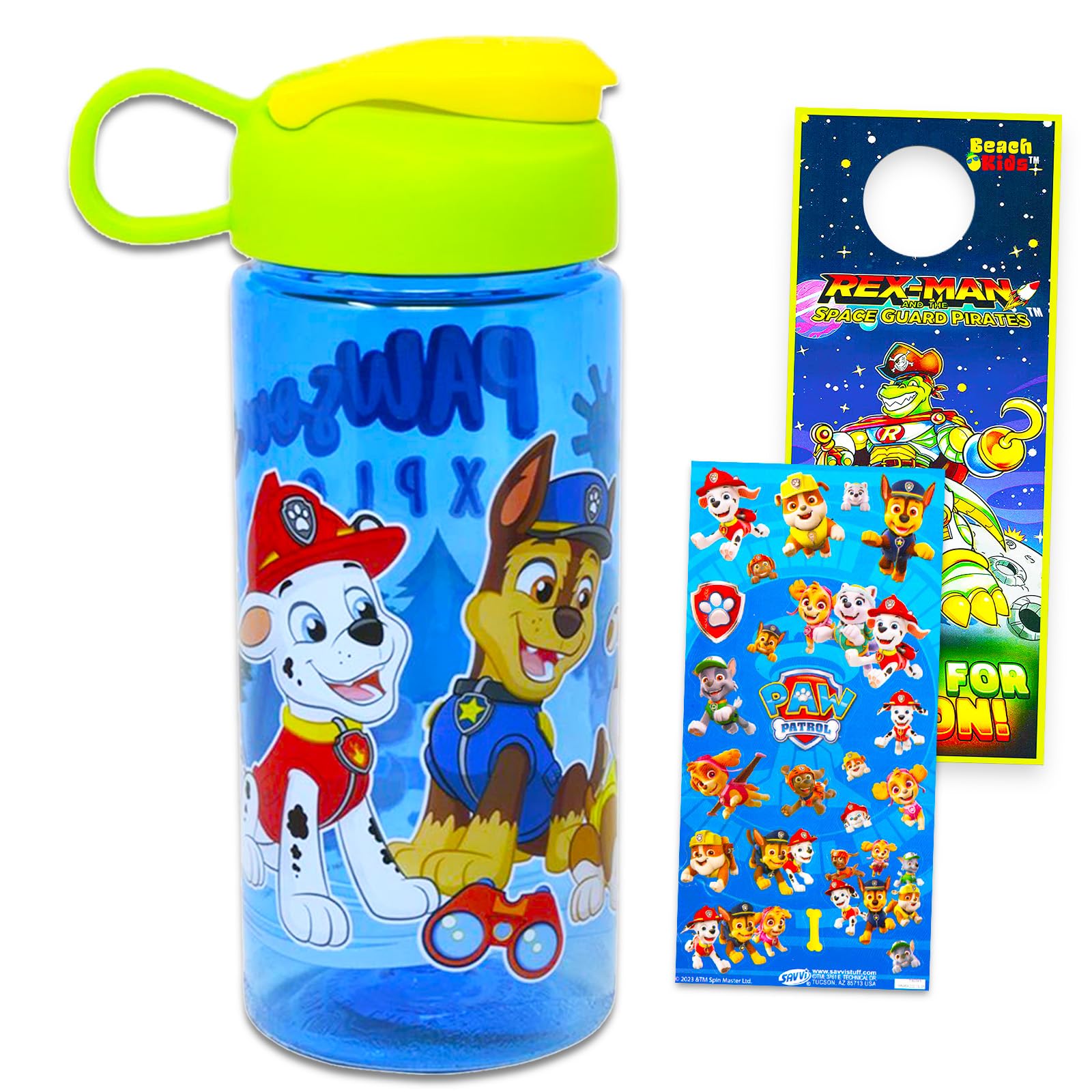 Ensemble bouteille d'eau Paw Patrol avec autocollants : cadeau enfant