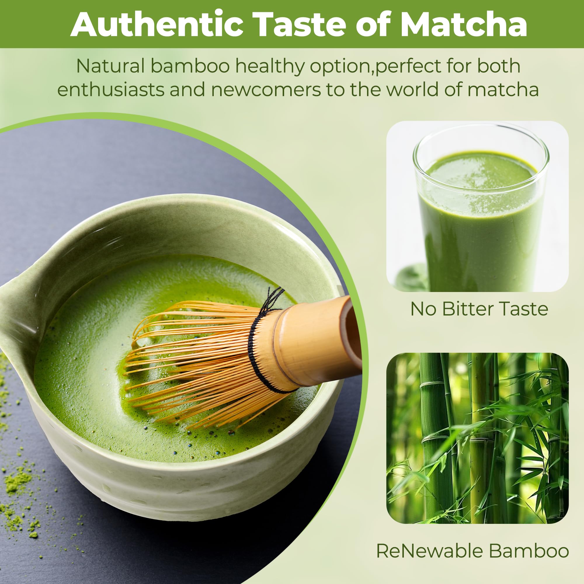 Te Matcha Kit 7 Piezas Matcha Set, con Batidor Matcha, Pala, Cuenco, Portabatidor, Tamiz de Matcha Accesorios para Kit Te Matcha Completo Ideal para el hogar, la oficina y como regalo