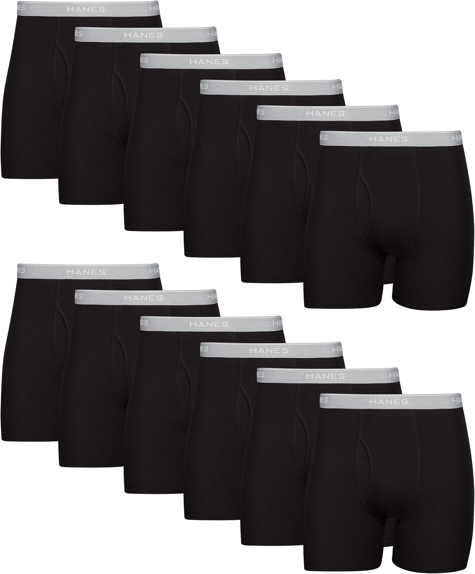 Hanes Men's Tagless Cool Dri Boxer Briefs With Comfortflex Waistband - Multiple Packs Available Boxer Briefs (pack of 7)