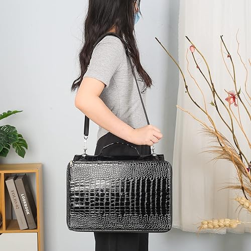 Miniatura 8 de Shulaner Estuche para lápices con capacidad para 500 lápices de colores o 340 bolígrafos de gel de colores con cierre de cremallera, bolsa