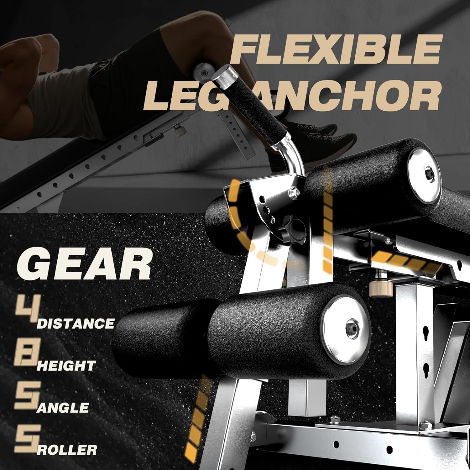 KeppiFitness Weight Bench, 1500LBS Capacity Workout Bench, 17” Bench Press Height, 11+8 Adjustable Weight Bench with Flat/Incline/Decline Angle and Vertical Storage - Bench6000 Series