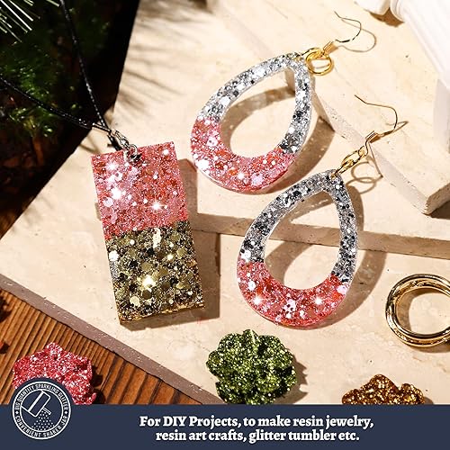 Miniatura 98 de LEOBRO Purpurina blanca, purpurina de 5.29 onzas, purpurina fina blanca holográfica, polvo de purpurina extrafina, purpurina iridiscente para Blanco