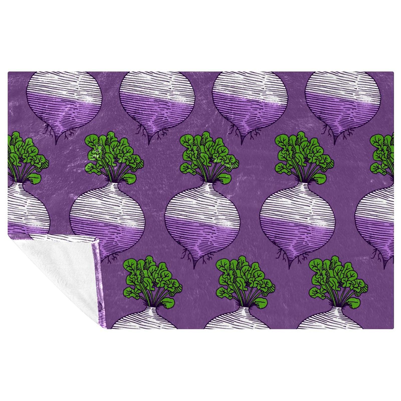 Jeté de lit chaud et doux à motif rutabaga couverture pour canapé