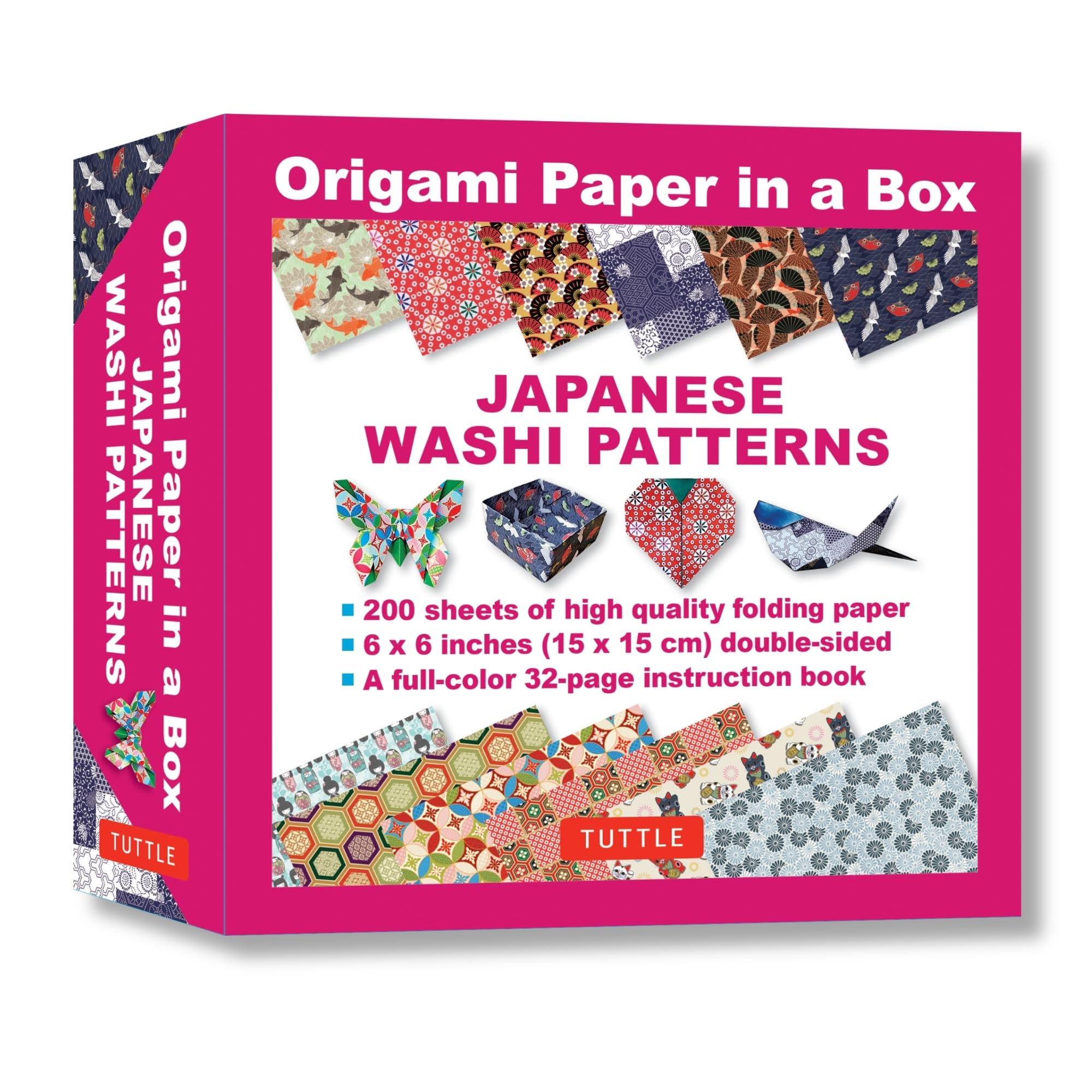 Origami Paper in a Box - Japanese Washi Patterns 200 sheets by Tuttle Publishing