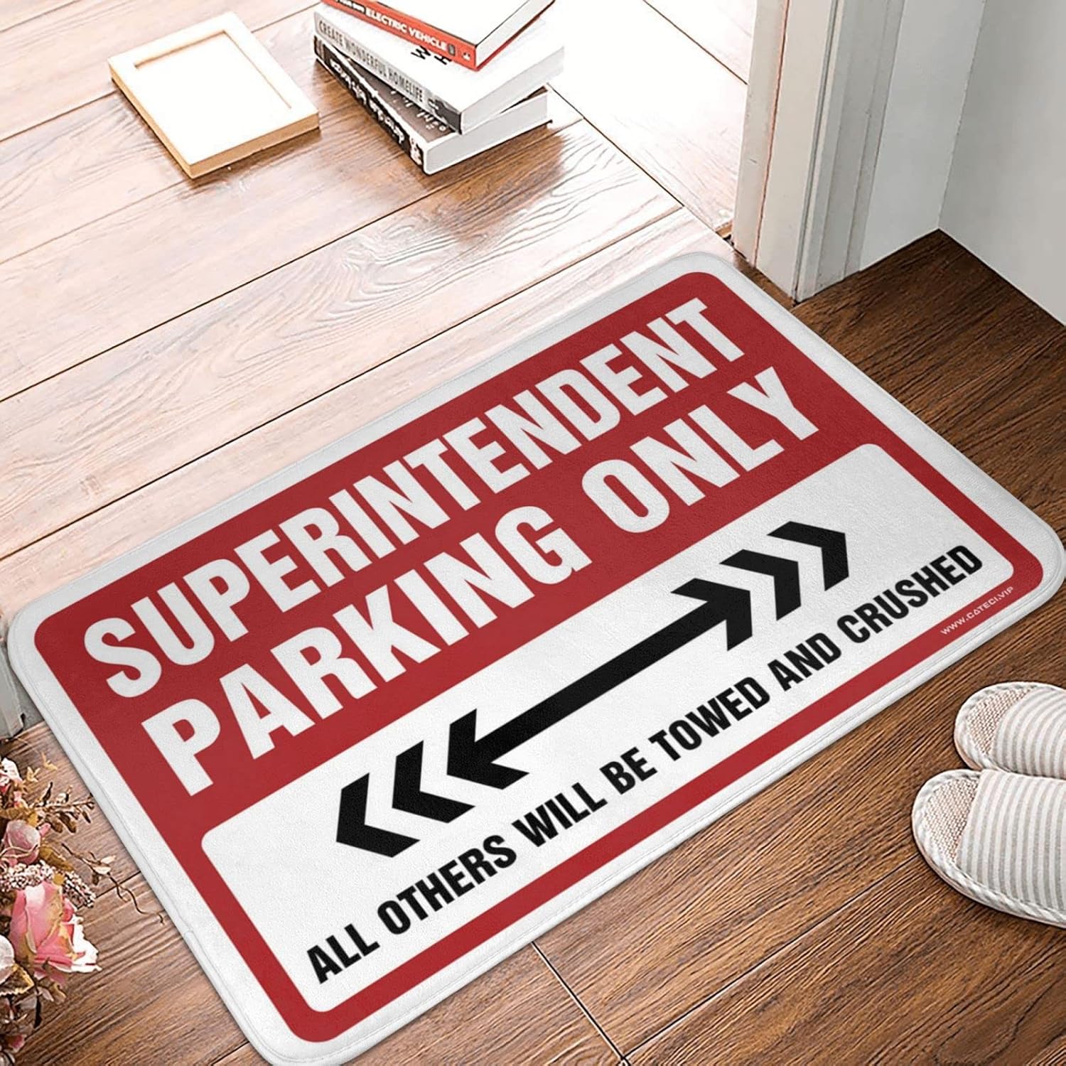 Welcome Mat Classroom Superintendent Parking Only Rug Gifts for Home Decor Bedroom Decor for Men(Size:65X90CM), EHFPCBFPF-65X90CM