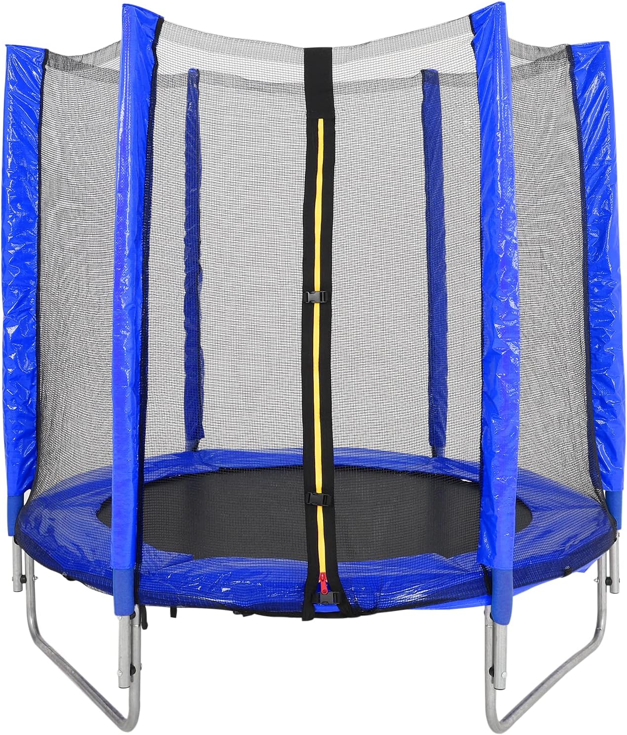 The Fellie4.5ft/5ft/6ft/8ft Kids Trampolines Children's Trampoline with Safety Enclosure Net Outdoor Garden Jumping Mat for Kids