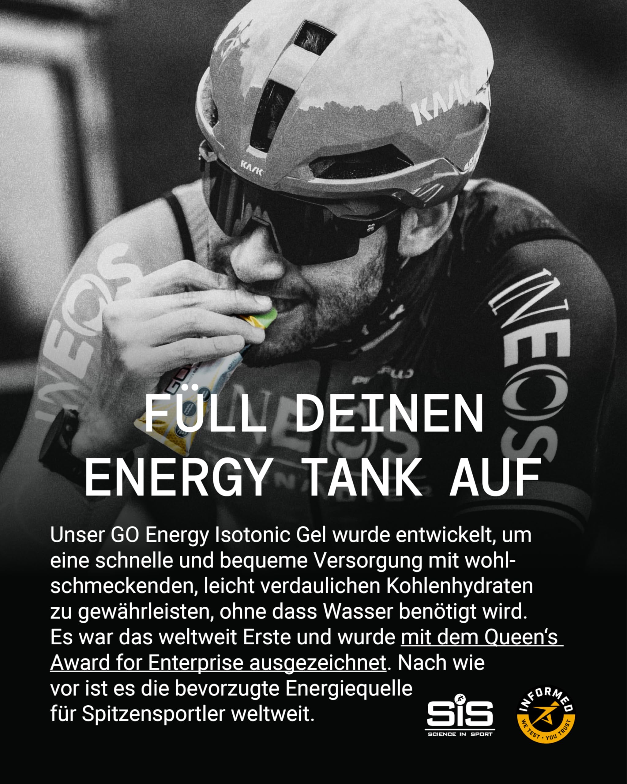 Science in Sport GO Isotonic Energy Gel 15 x 60ml Obstsalat, Vegan - Isotonische Formulierung mit 22g Kohlenhydrate, Guter Energielieferant, Optimale Alternative für isotonische Getränke