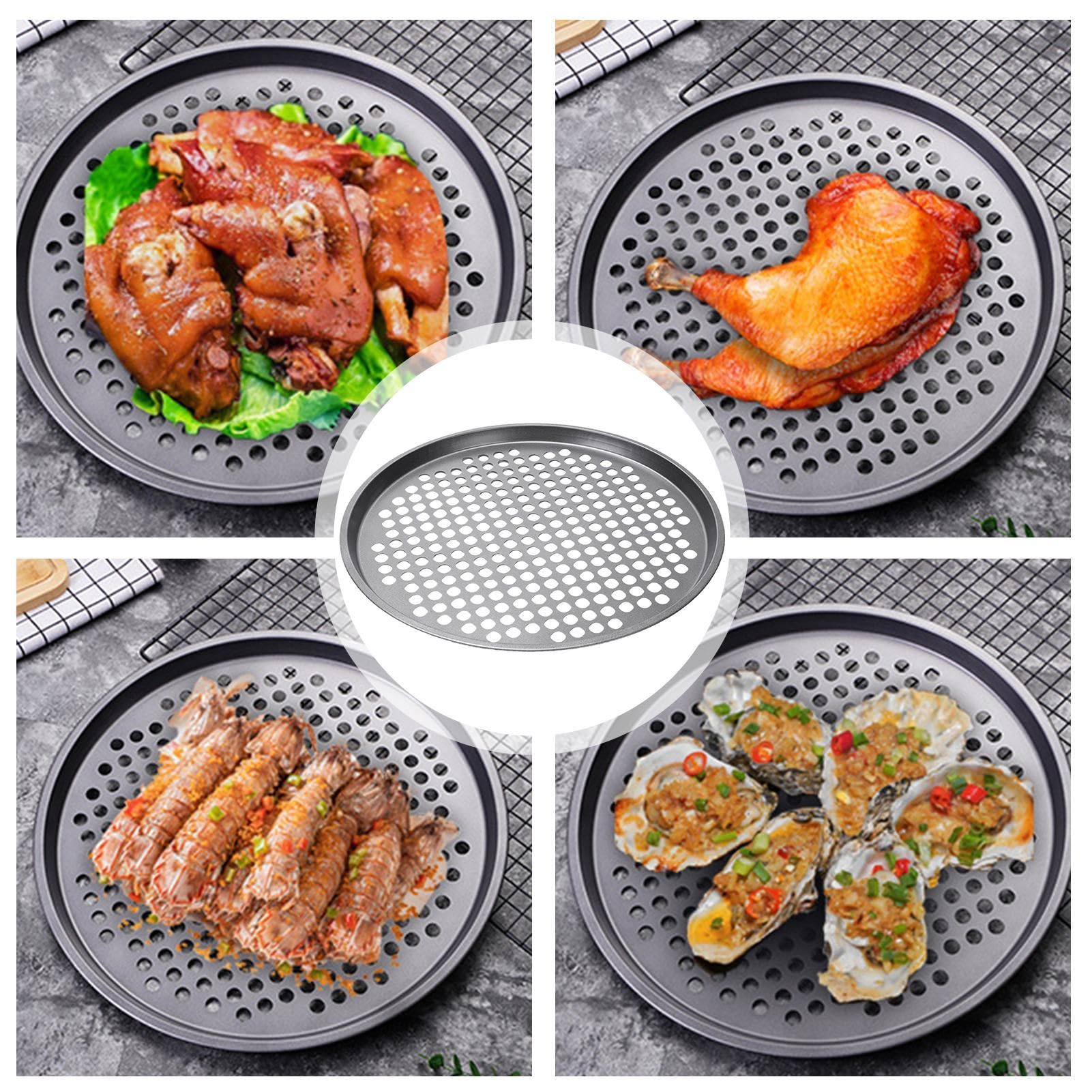 Teglia Per Pizza In Acciaio Al Carbonio Ø31.5 Cm - Antiaderente E Forata - Foto 10