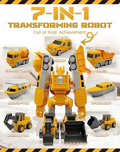 Miniatura 2 de Smartoon - Juego de auto robot magnético, juguetes magnéticos para niños, pista magnética para automóvil, juguetes robot 35 en 1 con caja de