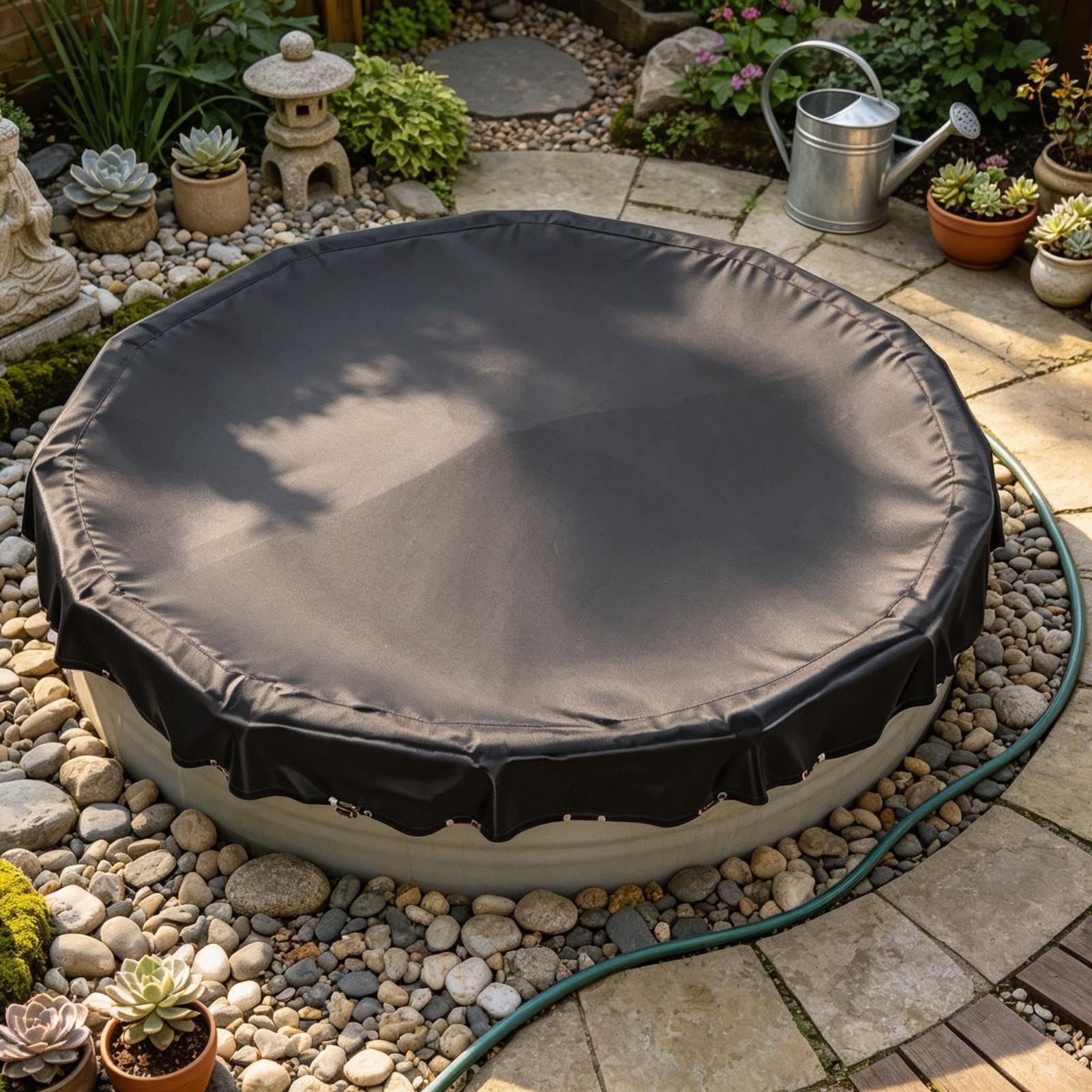 Cubierta de Piscina Invierno Plegable Impermeable Antipolvo Protección