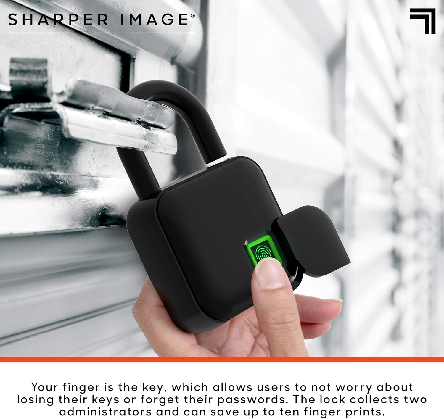 Unlocking Sharper Image Digital Padlock on a gate